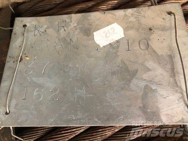  Stålwire Ø37 mm Kranų dalys ir įranga