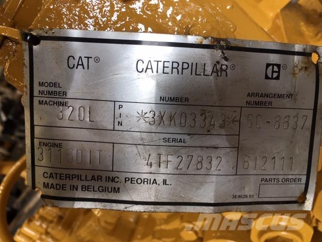  Ventilblok ex. Cat 320L Kiti naudoti statybos komponentai