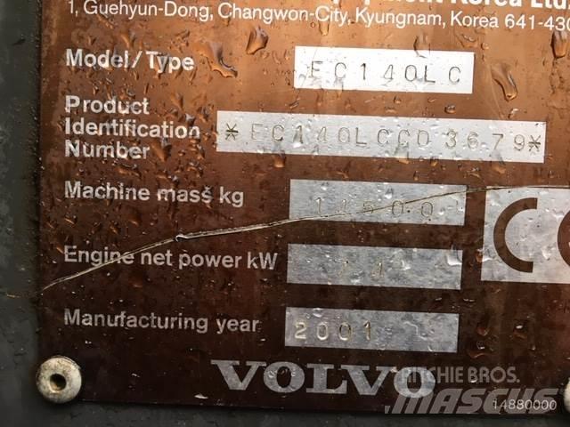 Volvo EC140LC Vikšriniai ekskavatoriai