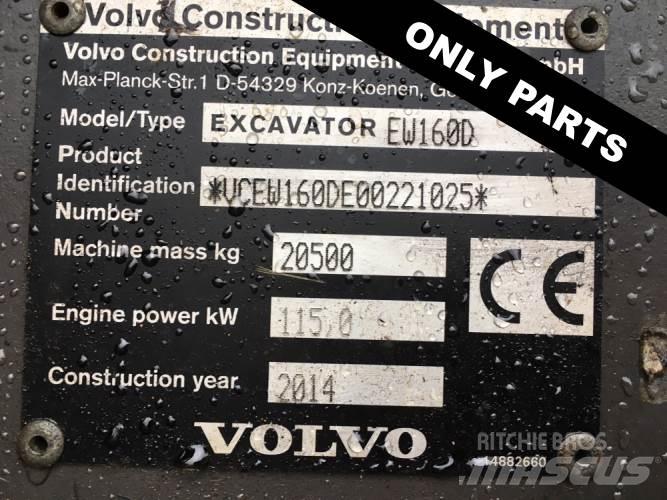 Volvo EW160D til ophug Vikšriniai ekskavatoriai