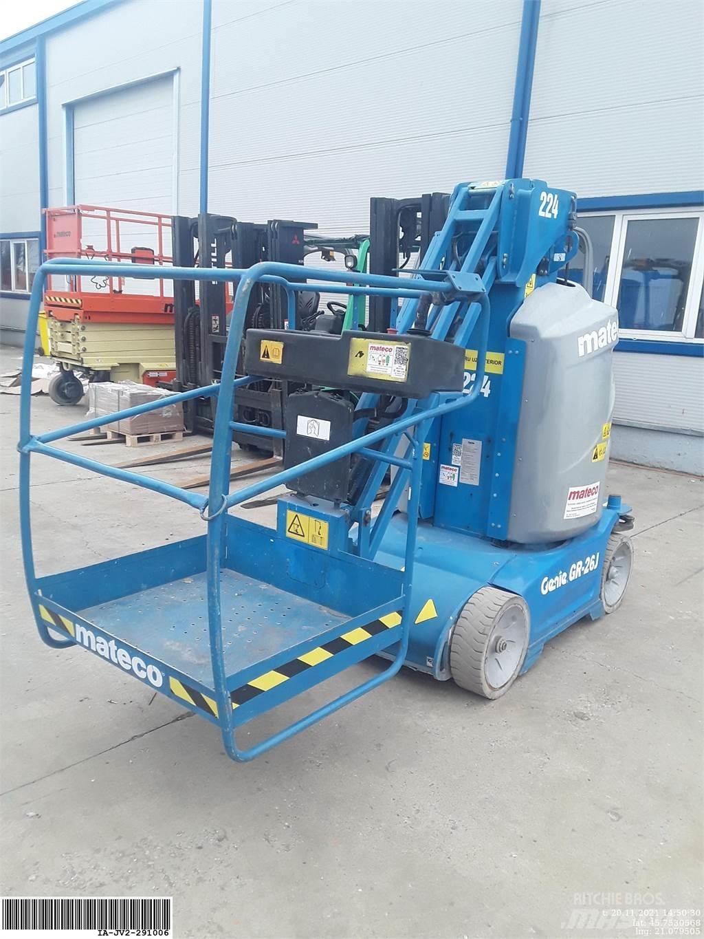 Genie GR26J Vertikalūs stiebiniai keltuvai