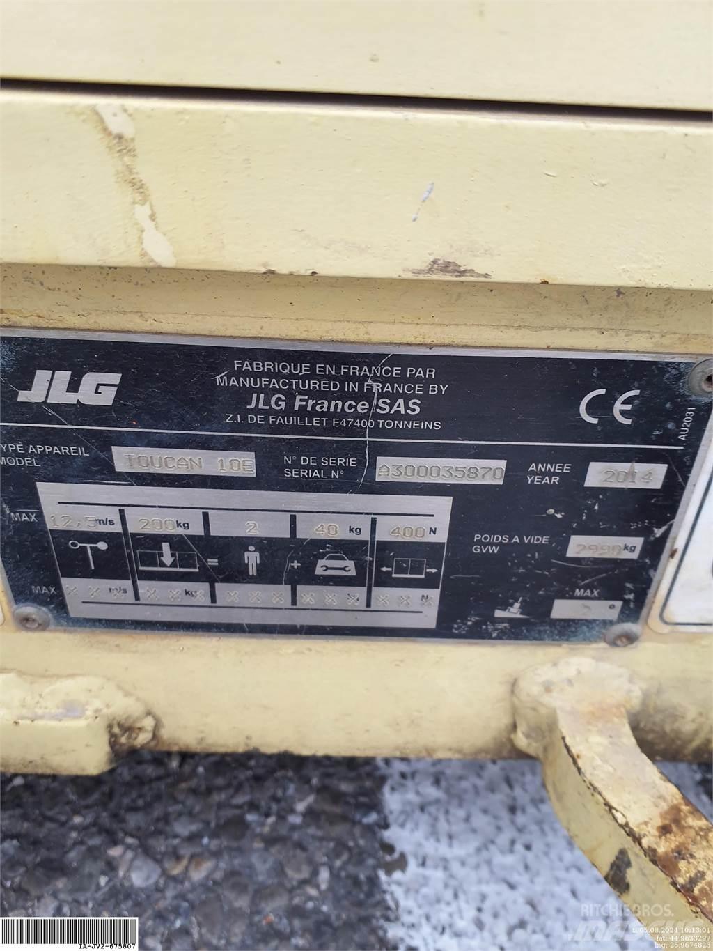 JLG Toucan 10E Vertikalūs stiebiniai keltuvai