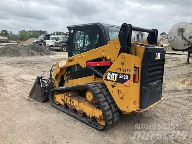 CAT 259D Krautuvai su šoniniu pasukimu