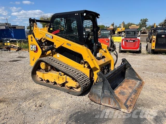 CAT 259D3 Krautuvai su šoniniu pasukimu