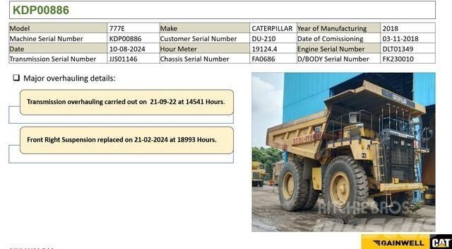 CAT 777E Karjeriniai savivarčiai