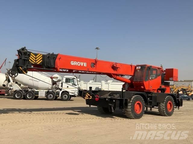 Grove RT530DXL Neapdoroto reljefo kranai