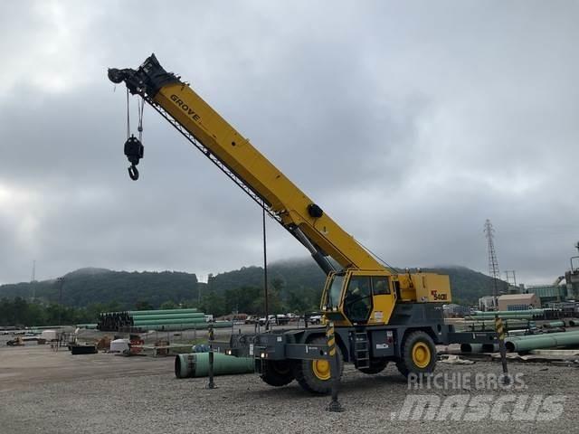 Grove RT540E Neapdoroto reljefo kranai