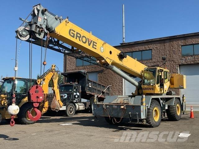 Grove RT600E Neapdoroto reljefo kranai
