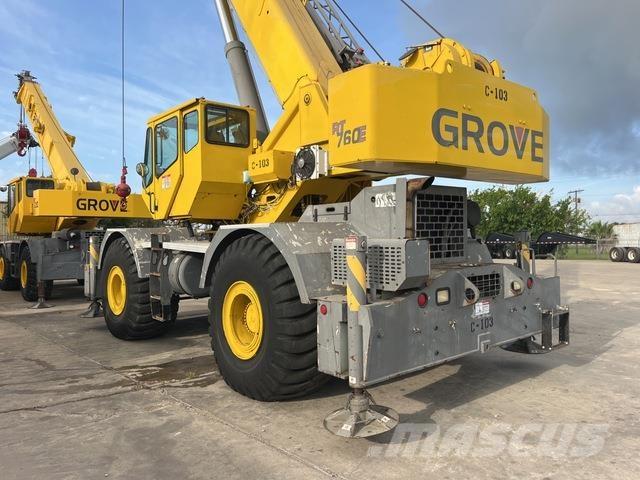 Grove RT760E Neapdoroto reljefo kranai