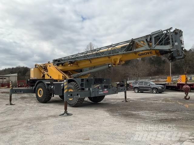 Grove RT890E Neapdoroto reljefo kranai