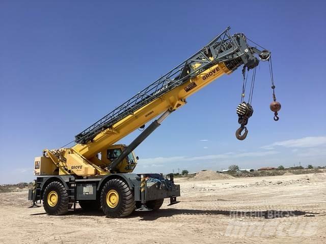 Grove RT890E Neapdoroto reljefo kranai