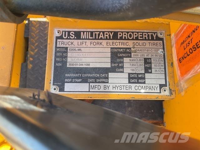 Hyster E25XL Elektriniai šakiniai krautuvai