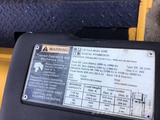 Hyster E25Z Elektriniai šakiniai krautuvai