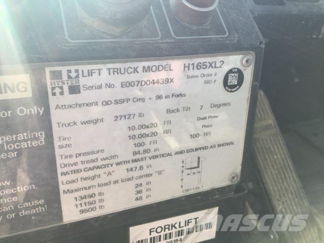 Hyster H165XL2 Šakiniai krautuvai - Kita