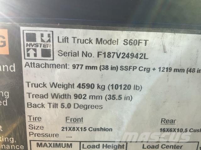 Hyster S60FT Elektriniai šakiniai krautuvai