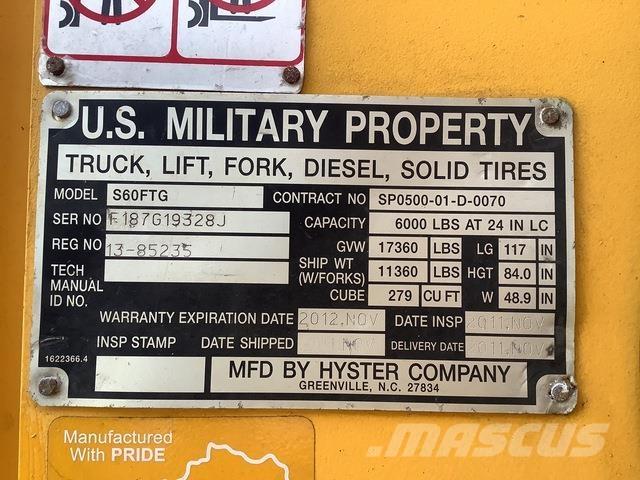 Hyster S60FTG Šakiniai krautuvai - Kita