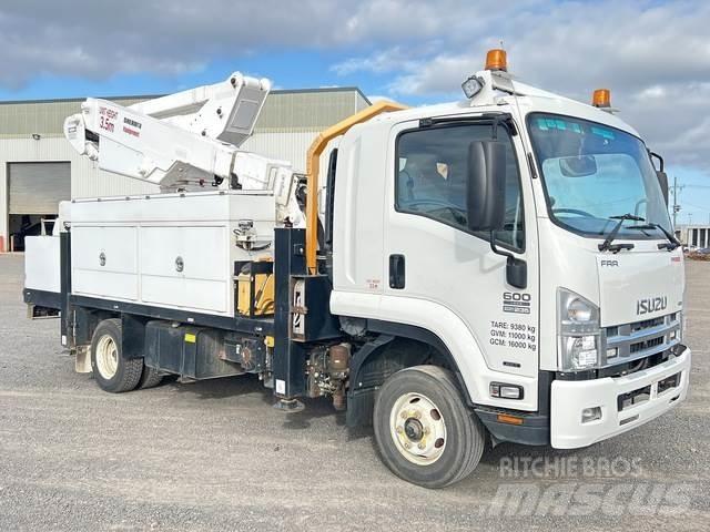 Isuzu FRR600 Ant vilkikų montuojamos kėlimo platformos