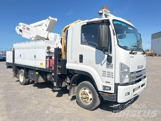 Isuzu FRR600 Ant vilkikų montuojamos kėlimo platformos
