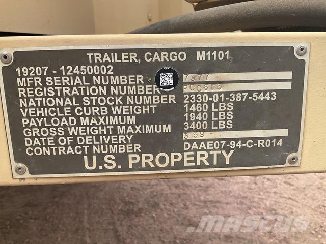  Raytheon M1101 Kitos priekabos