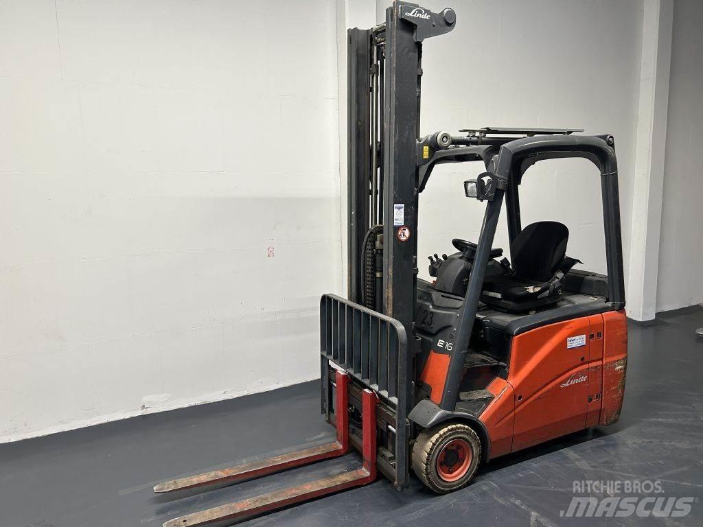 Linde E16H-01 Elektriniai šakiniai krautuvai