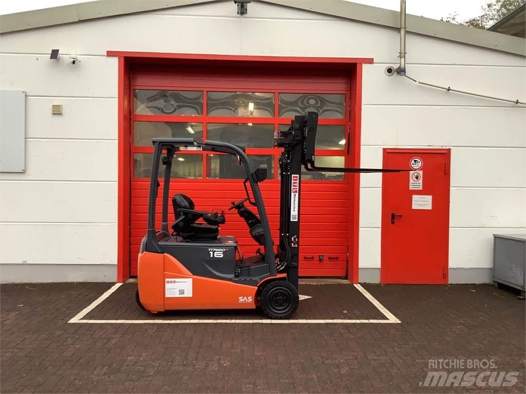 Toyota 8FBE16T Elektriniai šakiniai krautuvai