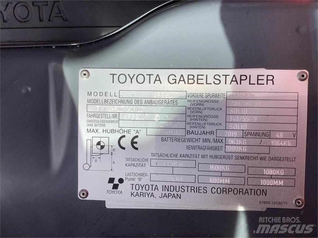 Toyota 8FBE20T Elektriniai šakiniai krautuvai