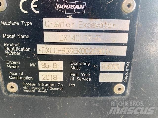 Doosan DX140LCR Vikšriniai ekskavatoriai