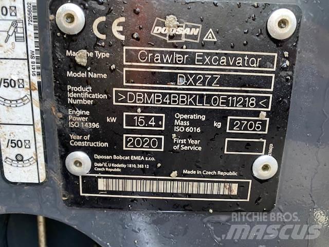 Doosan DX27Z Statyba - Kita