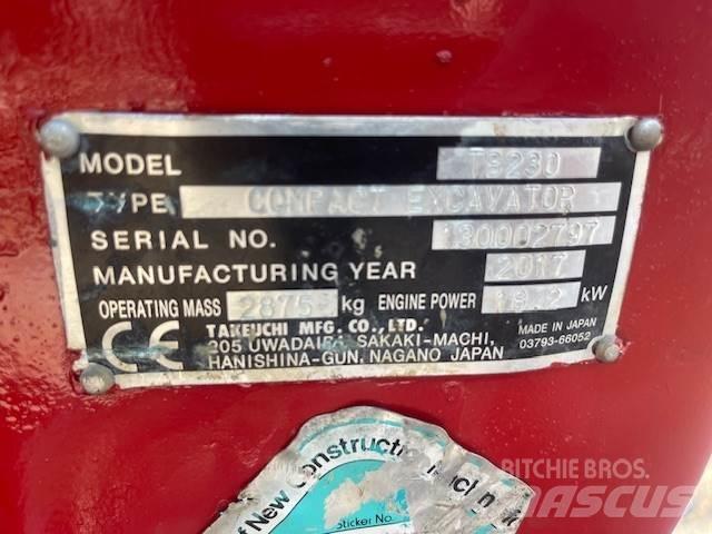 Takeuchi TB230 Vidutinės galios ekskavatoriai 7-12 t