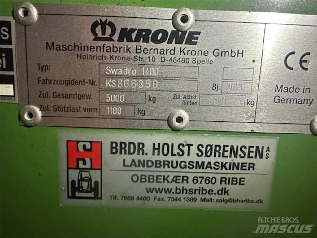 Krone SWADRO 1400 Šieno grėbliai ir vartytuvai