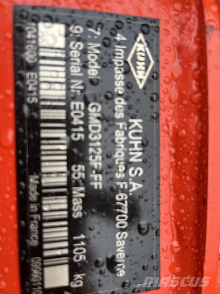 Kuhn GMD 3125 F Grunto gramdymo technika