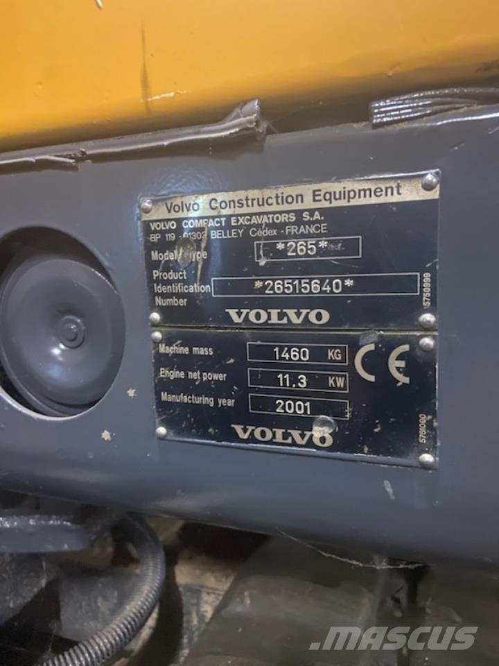 Volvo EC 15 Mini ekskavatoriai < 7 t