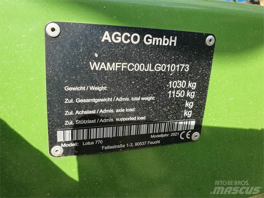 Fendt LOTUS 770 Šieno grėbliai ir vartytuvai