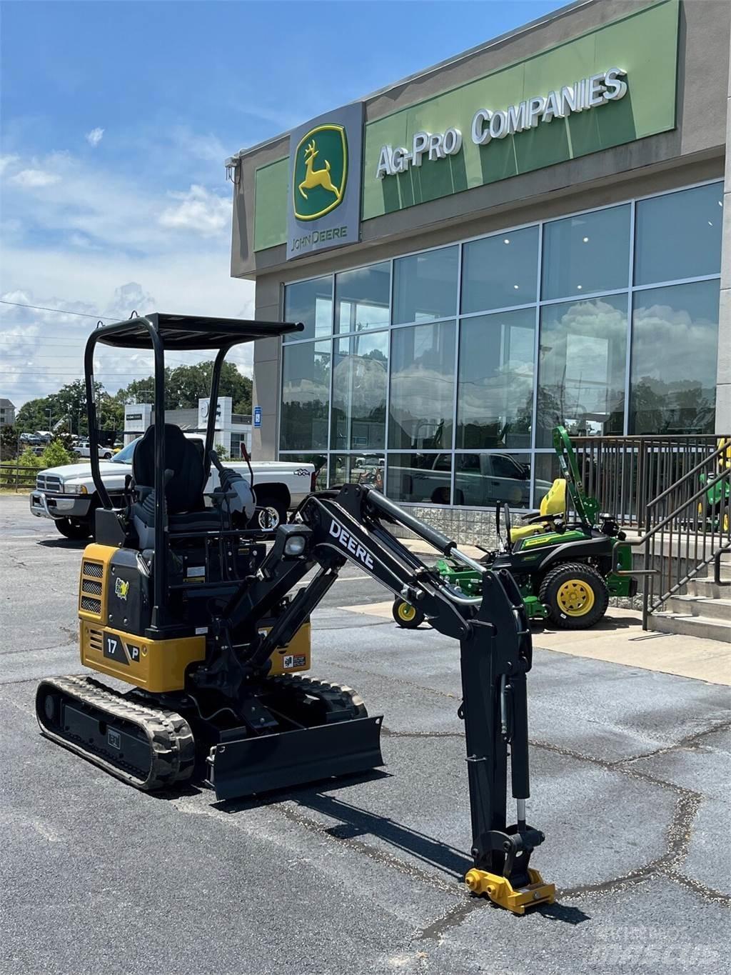 John Deere 17 P Mini ekskavatoriai < 7 t