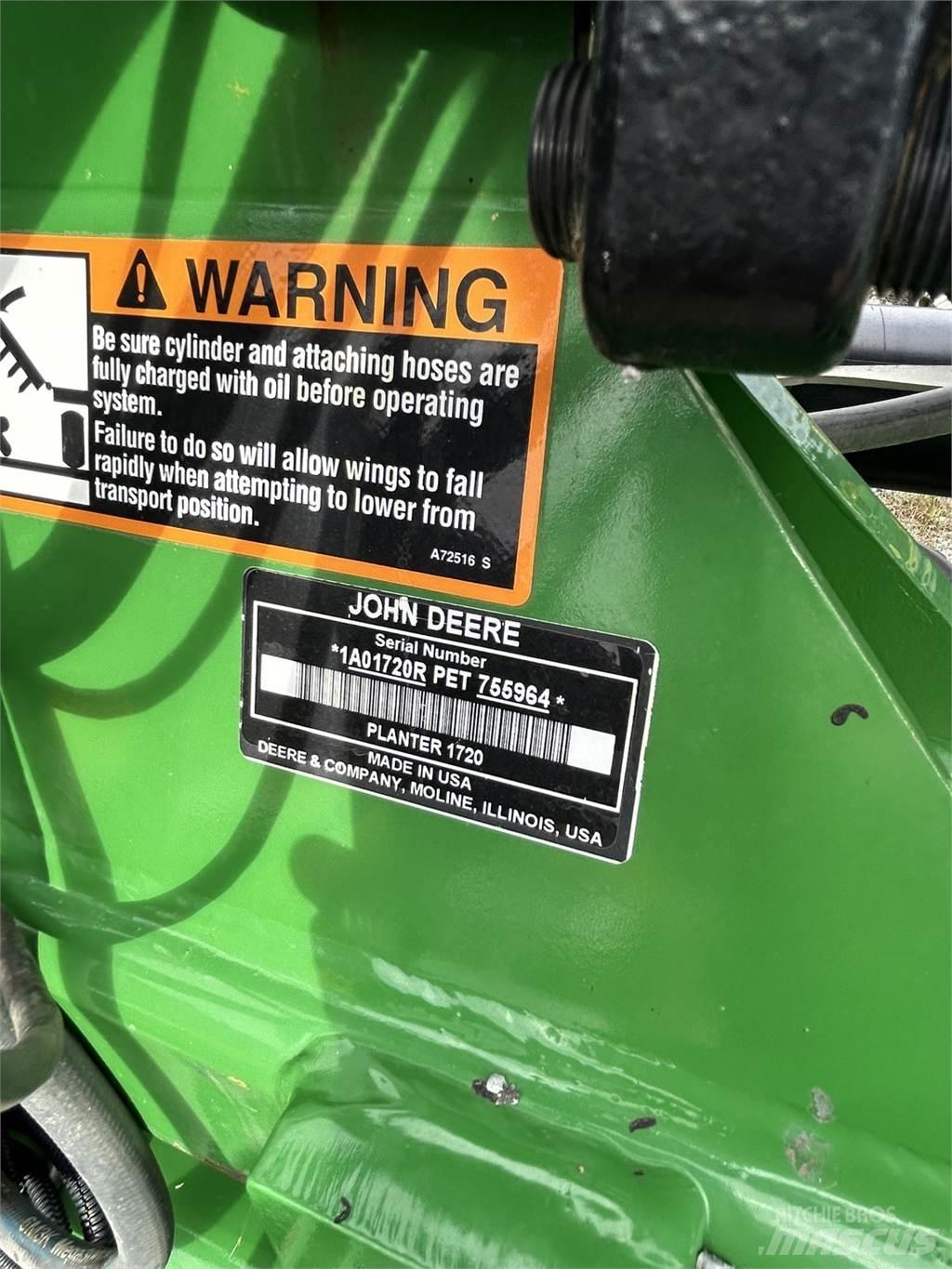 John Deere 1720 Sodinimo technika