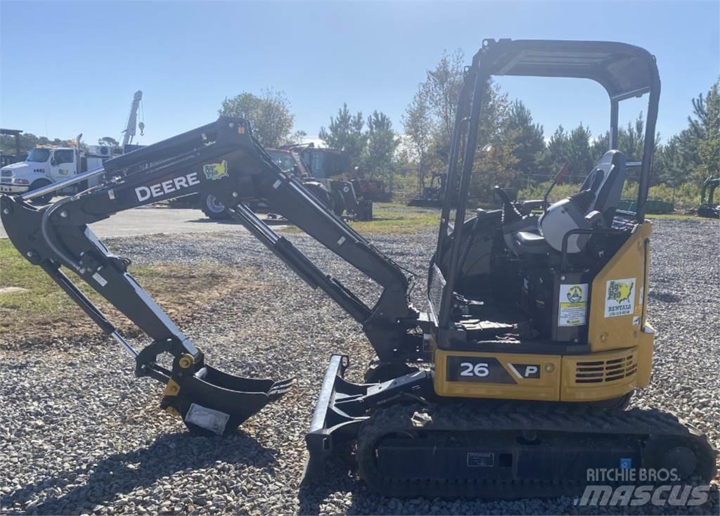 John Deere 26 P Mini ekskavatoriai < 7 t