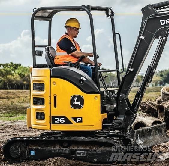 John Deere 26 P Mini ekskavatoriai < 7 t