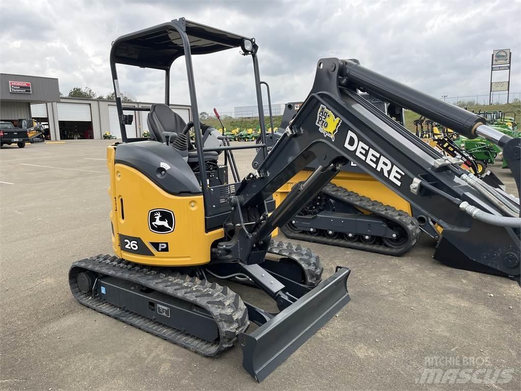 John Deere 26 P Mini ekskavatoriai < 7 t