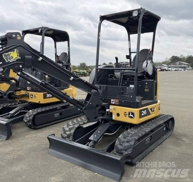 John Deere 26 P Mini ekskavatoriai < 7 t