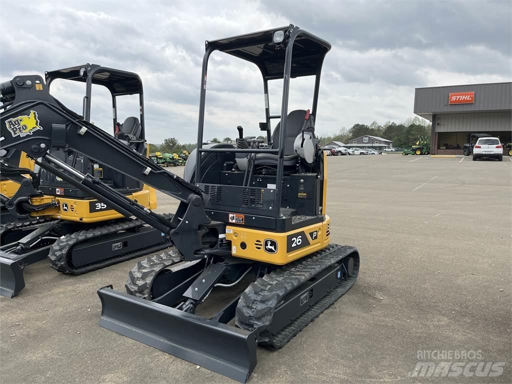 John Deere 26 P Mini ekskavatoriai < 7 t