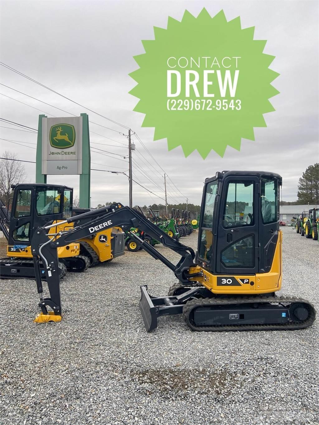 John Deere 30 P Mini ekskavatoriai < 7 t
