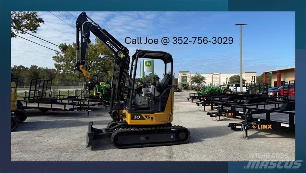 John Deere 30 P Mini ekskavatoriai < 7 t
