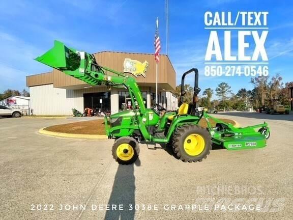John Deere 3038E Naudoti kompaktiški traktoriai