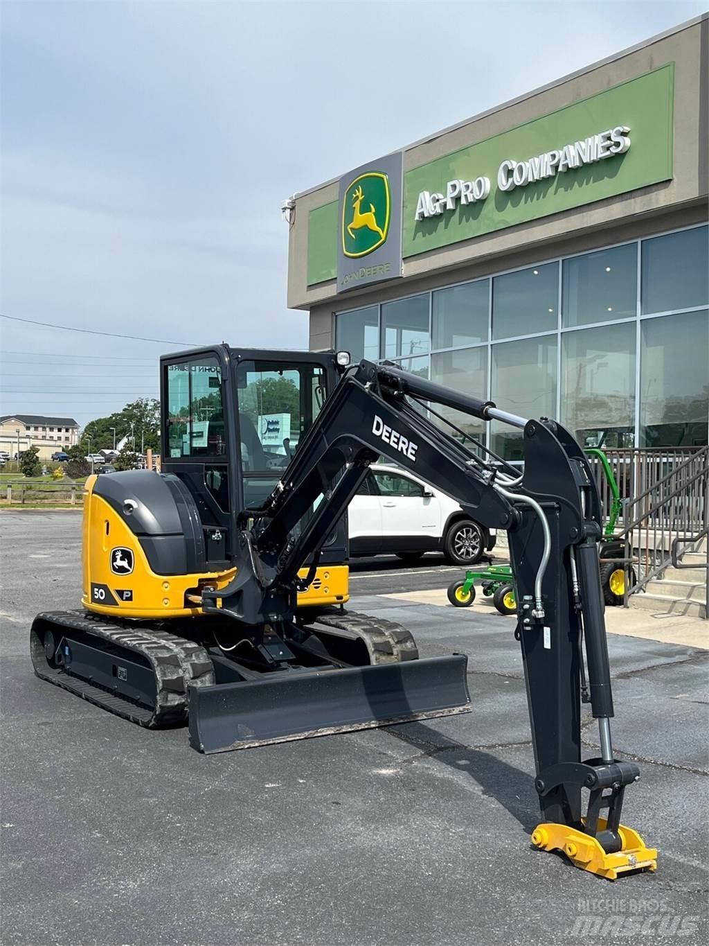 John Deere 50 P Mini ekskavatoriai < 7 t