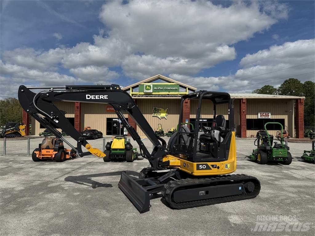 John Deere 50 P Mini ekskavatoriai < 7 t