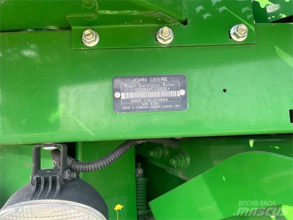 John Deere S680 Derliaus nuėmimo kombainai