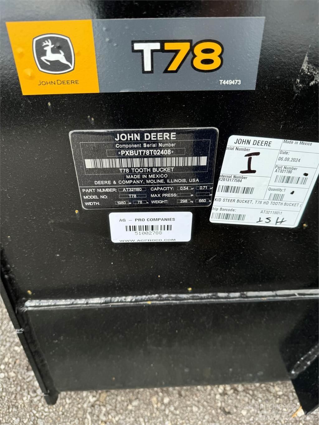 John Deere T78 Statyba - Kita