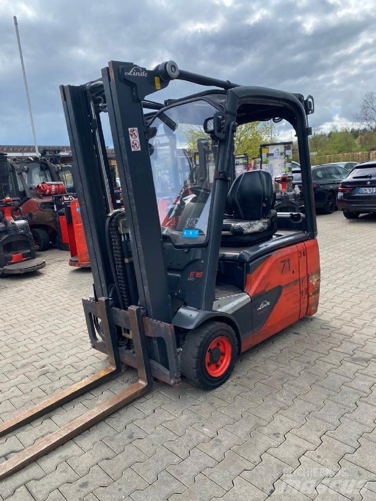 Linde E 16-02 Elektriniai šakiniai krautuvai