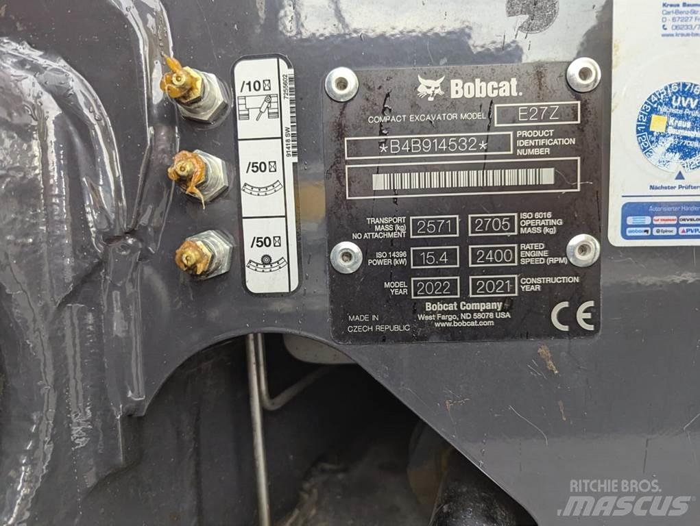 Bobcat E 27z Mini ekskavatoriai < 7 t