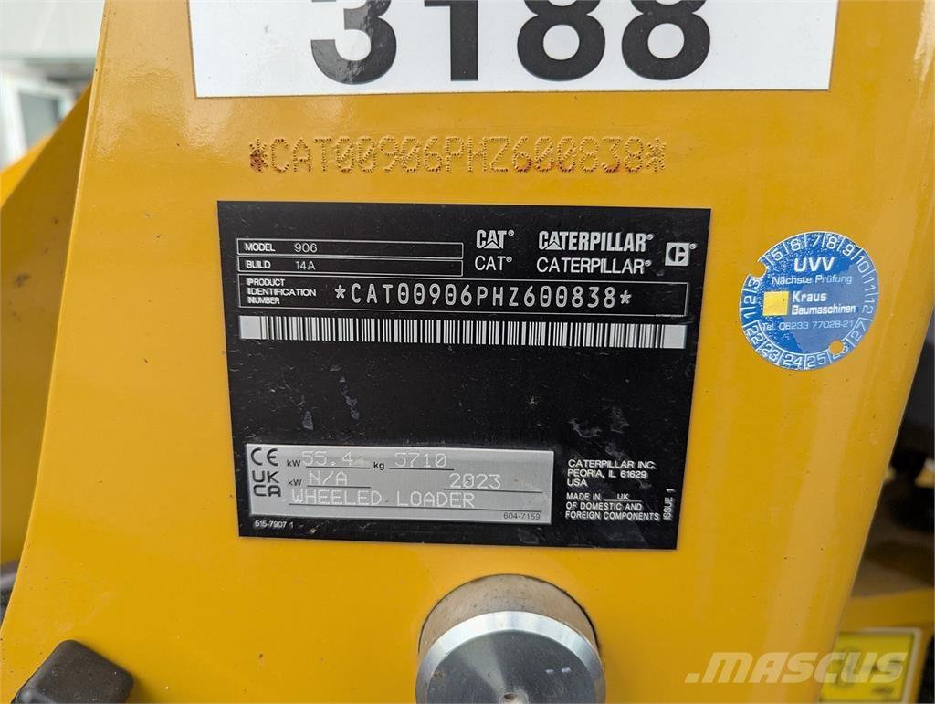 CAT 906 Naudoti ratiniai krautuvai